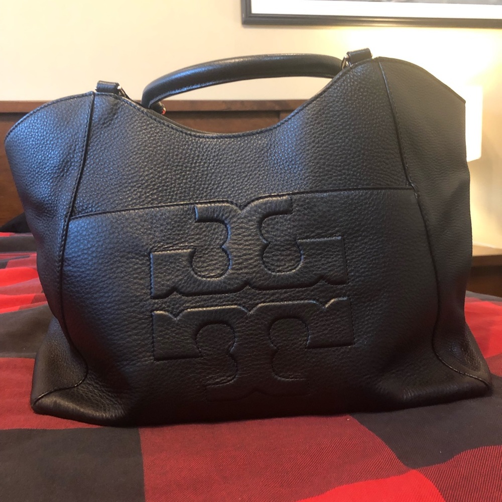 Tory Burch Double T Tote (black)